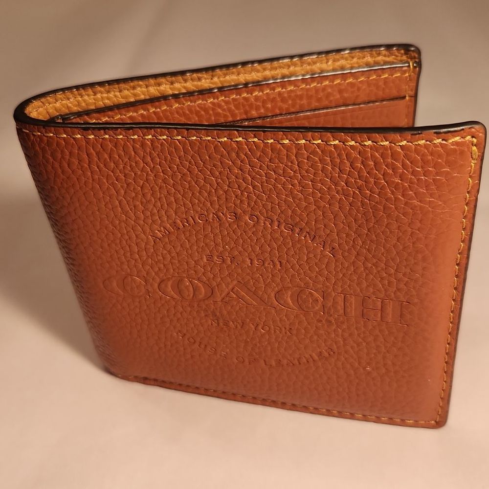 Coach Brown Leather Bifold Wallet